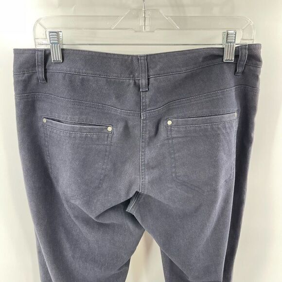 H & M straight leg light black dark grey gray denim jeans 12 EUC - Picture 8 of 13